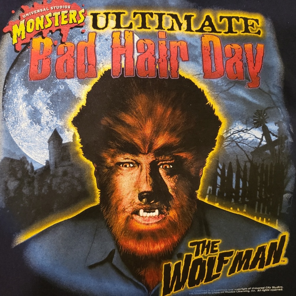 Vintage Universal studios The Wolfman tshirt